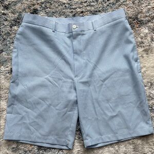 Pro Tour Cool Play Light Blue Seersucker Flat Front Shorts size 36